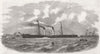 SCOTLAND. The Newhaven and Dieppe packet, Orleans 1858 old antique print