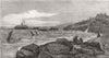 SHIPS. Wreck of Royal charter, Diving-boats at work 1859 old antique print