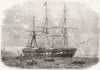 SOCIETY. The Gertrude Emigrant-ship 1862 old antique vintage print picture