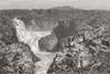 BRAZIL. The Paulo Affonso falls, San Francisco River, Brazil 1881 old print