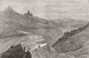 AFGHANISTAN. Rebellion in-Shutargardan pass, towards Kabul 1879 old print