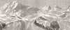 SWITZERLAND. Felik Joch, Zermatt, where Johnson & Hayman died 1876 old print