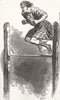 SCOTLAND. The Laggan Games-Leaping 1847 old antique vintage print picture
