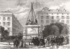 FRANCE. Removing the Statue of Napoleon I at Lyons 1870 old antique print