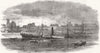 LONDON. Wreck of the Baron Osy in Limehouse Reach 1863 old antique print