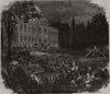 Popular amusements of Paris. The chateau of Aspires. Paris 1855 old print