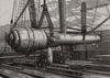 Shipment of the 100 ton gun at the Elswick Ironworks, Newcastle-on-Tyne 1889