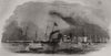 The Royal Yacht off Southampton. Hampshire 1843 old antique print picture