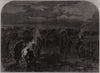 Prussian provision-train camping on the field of Sadova. Czech Republic 1866