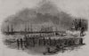 Capt Jerningham's experiment to save lives from shipwreck. Anchor cannon 1846