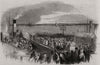 Departure of Mlle, Jenny Lind from Liverpool for America 1850 old print