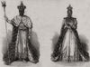 Faustin & Adelina, Emperor & Empress Of Haiti, in coronation robes 1856 print