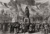 Unveiling the statue of John Bunyan, at Bedford. Bedfordshire 1874 old print