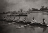 The Oxford and Cambridge boat race: Oxford. Oxfordshire 1897 old antique print