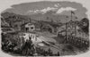 The Norwegian Trunk Railway - Eidsvold Station. Norway 1854 antique print