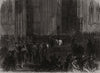 Westminster Hall on the night of the division on the Reform Bill. London 1866