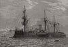 Types of the French Navy: the Rédoutable, Ironclad. Tribal 1889 old print