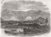 WEST INDIES. Harbour of St Thomas after Earthquake 1867 old antique print