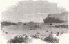 IRELAND. Receiving Cable Ashore, Ballylarberg Strand 1857 old antique print