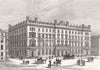 SCOTLAND. proposed new post-office building, Glasgow 1876 old antique print