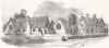 SURREY. Reigate new National Schools 1854 old antique vintage print picture
