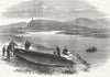 SCOTLAND. Ancient boat found, River Forth, Stirling 1874 old antique print