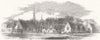 LONDON. St Johns Deptford schools, Upper Lewisham Rd 1856 old antique print