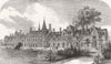 BERKS. The new Grammar School at Reading 1871 old antique print picture