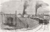 YORKS. Edmund's main colliery, showing 2nd explosion 1862 old antique print