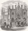 LIVERPOOL. Rev Hugh Stowell Brown's Chapel  1858 old antique print picture