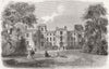 YORKS. Mulgrave Castle, Whitby  1858 old antique vintage print picture