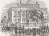 WOODSLEY HOUSE. Of Peter Fairbairn 1858 old antique vintage print picture