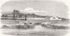 SUSSEX. Lewes. cattle show, from river 1852 old antique vintage print picture
