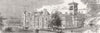 SCOTLAND. Dunecht House, Aberdeenshire 1882 old antique vintage print picture
