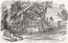 LONDON. School Children's Hampton-Ct Holiday 1849 old antique print picture