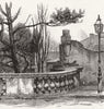 LONDON. Balustrade, Archway, Highgate 1886 old antique vintage print picture