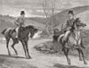 RIDING. Crocker & Lord Hampstead. You go or I do 1882 old antique print