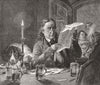 POLITICS. Fine arts. The Politician 1850 old antique vintage print picture