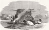 BUENOS AIRES. Sketch, market of Santa Lucia 1858 old antique print picture