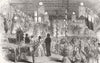 LONDON. Soiree for St Leonard(Shoreditch)school 1855 old antique print picture