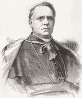 IRELAND. Cardinal M'Cabe, Archbishop of Dublin 1882 old antique print picture