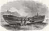 YORKS. Scarborough lifeboat after storm 1861 old antique vintage print picture