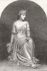 CLASSICS. Delilah, Marble statue 1865 old antique vintage print picture