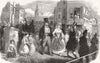 FRANCE. Fete of Rosiere, Hanterre, Paris 1858 old antique print picture