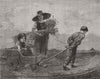 CHILDREN. Gleaners returning home 1865 old antique vintage print picture