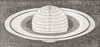 SATURN. Planet with 3rd ring, Craig telescope 1852 old antique print picture