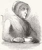 COWES. Royal centenarian, Mrs Read, West  c1850 old antique print picture