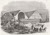 LONDON. Launch. Boscawen, Woolwich 1844 old antique vintage print picture