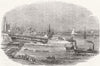 LONDON. Launch. Wellesley, Blackwall 1844 old antique vintage print picture