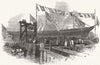 MAIL. The Banshee, mail steamer 1847 old antique vintage print picture